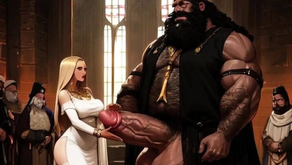 Play HD clip titled : Big Black Warriors Ravage European Maidens in Medieval Castle