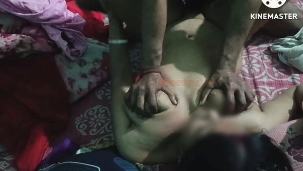 Play the full scene titled : Desi Bengali Hot Wife Fucking Boyfriend in Threesome Fucking
