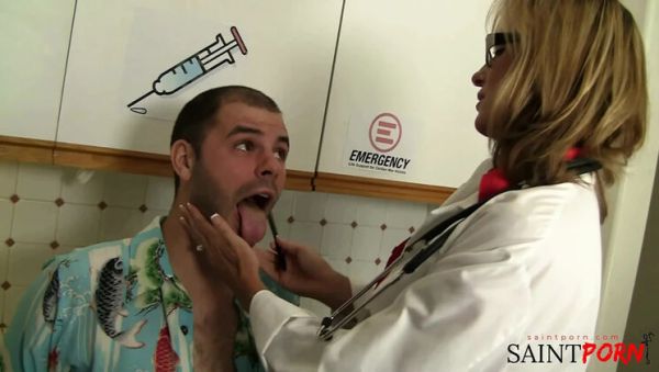 Stream this uncensored clip titled : Horny Doctor Fucks Her Patient Hard for Relief