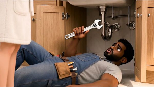 Watch HD video titled : BBC Plumber Fucks Hot Client Full Video