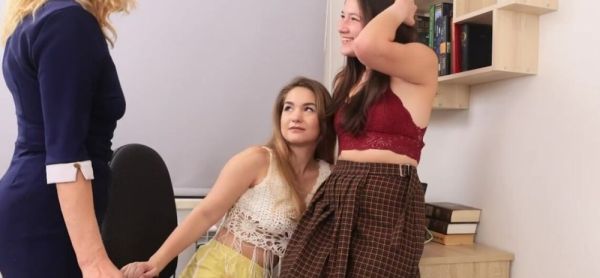 Stream hardcore scene titled : Mature Stepmom Tati Bali Has a Lesbian Threesome With Her Stepdaughter and Her Best Friend